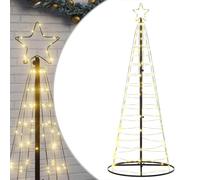 (warm white, 182 cm) vidaXL LED Christmas Tree 200 LEDs Warm White 182 cm waterfall Xmas tree light