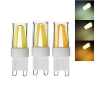 (Warm White) 2W G9 Dimmable LED Pure White Warm White Corn Bulb Silicone Crystal COB Lamp Light AC 220V