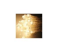 (Warm White, 50) Christmas LED Fairy Lights Battery Operated - Xmas Tree Icicle String Table Wall