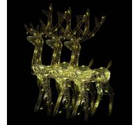 (warm white, 70 x 41 x 120 cm/ 3 pcs) vidaXL Reindeer Christmas Decoration Xmas Glowing Reindeer Multi Colours/Sizes