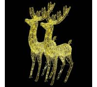 (warm white, 96 x 40 x 180 cm/ 2 pcs) vidaXL Reindeer Christmas Decoration Xmas Glowing Reindeer Multi Colours/Sizes