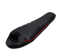 Warm White Goose Down Filled Adult Sleeping Bag Fit For Winter Thermal 4 Kinds Of Thickness Camping Travel For Adult(Black,1450g)