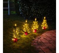 Warm White Led Christmas Tree Path Light (H) 480mm, Set Of 4