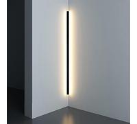 Warm White LED Corner Wall Lights - Black Indoor Bar Ceiling Light for Bedroom, Living Room, Hallway,
