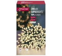 200 16m LED Premier Indoor / Outdoor Christmas Lights in Pink on Clear Wire