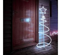 Warm White Led Spiral Tree Silhouette (H) 1250mm