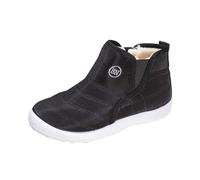 Warm Winter Boots with Thick Padded Sole Lining Cozy Short Cold Weather Boots Shoes Wear, White, 8 UK