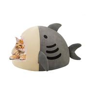 Warm Winter Cat Bed - Shark Shaped Kitten Nest - Warm Soft Bed for Kittens for Cold Worried Masters Recovery Period Night Sleep Nap Day Veterinary Practice