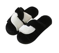 Warm Winter Slippers Women Bedroom Open Toe Non-Slip Sole Winter Slippers House Slippers Comfortable Trend Gift Love Slippers, White, 10 UK