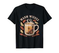Warm Wishes Fall Coffee Mug Autumn Leaves T-Shirt
