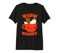 Warm Wishes Hot Chocolate Winter Holiday Premium T-Shirt
