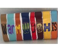Warm Wishes, Novelty, funny, themed Chocolate Bar gift.For Dad for Christmas, Birthdays, Easter Fathers Day and Valentines. (One Size, Salted Caramel)