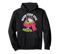 Warm Your Soul With Arepa Design - Cozy Food Art Pullover Hoodie