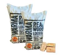Warma 106L Kiln Dried Softwood Ready To Burn Pizza Oven Burner Stove Fuel Real Wood Logs 2 X 53L Large Bags