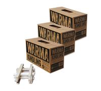 Warma Premium Kiln Dried Wood Bbq Firepit Stove Burner Fuel Kindling Sticks 3 X Large Boxes