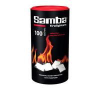 Warma Samba Firestarters Odourless Easy Light Long Burn Bbq Oven Stove Fireplace Firelighters 100 Pieces
