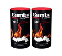 Warma Samba Firestarters Odourless Easy Light Long Burn Bbq Oven Stove Fireplace Firelighters 200 Pieces