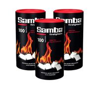 Warma Samba Firestarters Odourless Easy Light Long Burn Bbq Oven Stove Fireplace Firelighters 300 Pieces