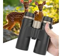 Warmaxs Binoculars 12x42 Adults High Magnification Binoculars, Wider View, Smart Focus, for Birdwatching, Traveling, Stargazing, Hunting (Black)
