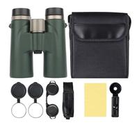 Warmaxs Binoculars 12x42 Adults High Magnification Binoculars, Wider View, Smart Focus, for Birdwatching, Traveling, Stargazing, Hunting (Dark Green)