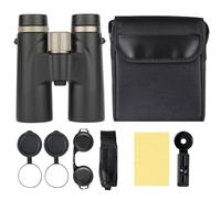 Warmaxs Binoculars 12x42 Adults High Magnification Binoculars, Wider View, Smart Focus, for Birdwatching, Traveling, Stargazing, Hunting (Black)