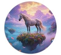 Warmblood A Thoughtful 1000pc Round Puzzle with Horse, Ideal for Relaxation Corners, Great for Artistic Souls 1000pcs (67.5x67.5cm)