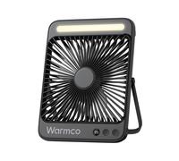 Warmco 20000mAh Battery Powered Fan, 8-Inch Ultra-Slim Portable Camping Fan with LED Lantern, Up to 48H Runtime Rechargeable Desk Fan for Bedroom, Outdoor, Tent, Travel, Cruise Ship Essentials