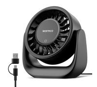 Warmco DS1 USB Desk Fan, 6.4 Inch Plug In Fan for Office and Bedroom