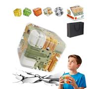 Warmdaily/Gettoreach Large Labyrinth 3D Puzzles Maze Cube - Engaging Brain Teaser Toy, 3D Maze Ball, 3D Puzzles Mazes Game for Stress Relief & Logic Development, Gift for Teens Adults (Type - D)