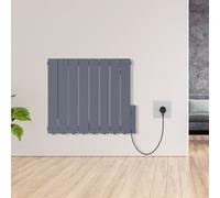 Warmehaus 1500W Electric Oil Filled Radiator Wall/Freestanding Anthracite | Wifi Oil Filled Radiator with Timer Thermostat, Smart Wifi Electric Radiator Wall Mounted, Portable Slimline Radiator Heater