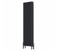 WarmeHaus 1800x470mm Vertical Traditional 4 Column Anthracite Cast Iron Style Radiator Central Heating