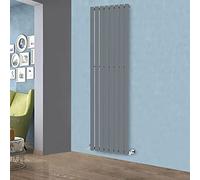 Warmehaus 1800x550mm Vertical Modern Radiator Anthracite Single Flat Panel | Tall Upright Central Heating Radiators, Rectangular Flat Panel Radiator, Wall Mounted Slim Radiator, Grey Designer Radiator