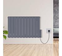 Warmehaus 2000W Electric Oil Filled Radiator Wall/Freestanding Anthracite | Wifi Oil Filled Radiator with Timer Thermostat, Smart Wifi Electric Radiator Wall Mounted, Portable Slimline Radiator Heater
