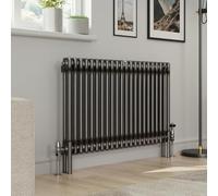 Warmehaus 600x1010mm Raw Metal Traditional Horizontal Radiator Double Column Cast Iron Style Panel Radiator Central Heating