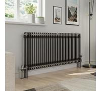 Warmehaus 600x1460mm Raw Metal Traditional Horizontal Radiator Double Column Cast Iron Style Panel Radiator Central Heating