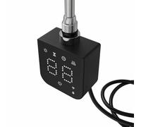 Warmehaus Black Touch Screen Smart WiFi Thermostatic Electric Heating Element with Timer Child Lock Overheating Protection 600W