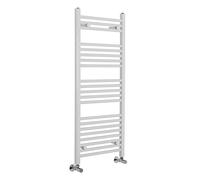 Warmehaus Contemporary Bathroom Straight Heated Towel Rail Radiator Rad 1200 x 450 - White