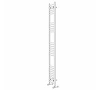 Warmehaus Contemporary Curved Bathroom Heated Towel Rail Radiator Rad 1800 x 300mm - White