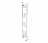 Warmehaus Contemporary Straight Bathroom Ladder Radiator Heated Towel Rail 1400 x 300mm Towel Warmer Central Heating White