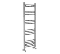 Warmehaus Curved Bathroom Heated Towel Rail Radiator Chrome 1200x400mm