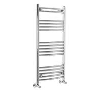 Warmehaus Curved Heated Bathroom Towel Rail Radiator 1000x500 Chrome