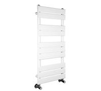 Warmehaus Designer Bathroom Flat Panel Heated Towel Rail 1000x450mm White