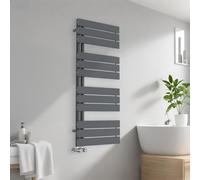 Warmehaus Designer Bathroom Heated Towel Rail Rad Ladder Radiator - 1126 x 500 - mm Sand Grey