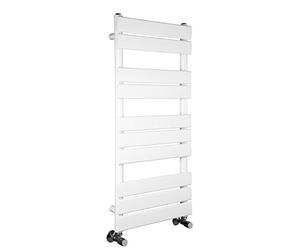 Warmehaus Designer Minimalist Bathroom Flat Panel Heated Towel Rail Radiator Ladder Rad 1000 x 450 mm - White
