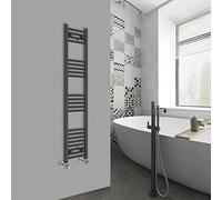 Warmehaus Straight Bathroom Heated Towel Rail Ladder Radiator Anthracite 1400x300mm