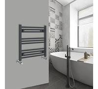 Warmehaus Straight Bathroom Heated Towel Rail Ladder Radiator Anthracite 600x600mm