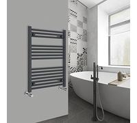 Warmehaus Straight Bathroom Heated Towel Rail Ladder Radiator Anthracite 800x600mm