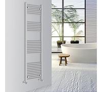 Warmehaus Straight Bathroom Heated Towel Rail Warmer 1800x500mm Chrome | Central Heating Bathroom Ladder Radiator, 1.5mm Premium Mild Steel, Wall Mounted, Durable Finish, For Kitchen, Living Room