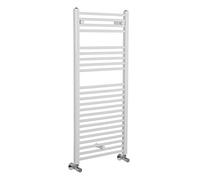 Warmehaus Straight Bathroom Heated Towel Warmer Radiator Rail Rad 1100 x 500 White Central Heating Ladder