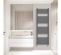 (1800x600mm) Warmehaus Straight Heated Towel Rail Central Heating for Bathroom Kitchen Radiator Ladder Anthracite Grey